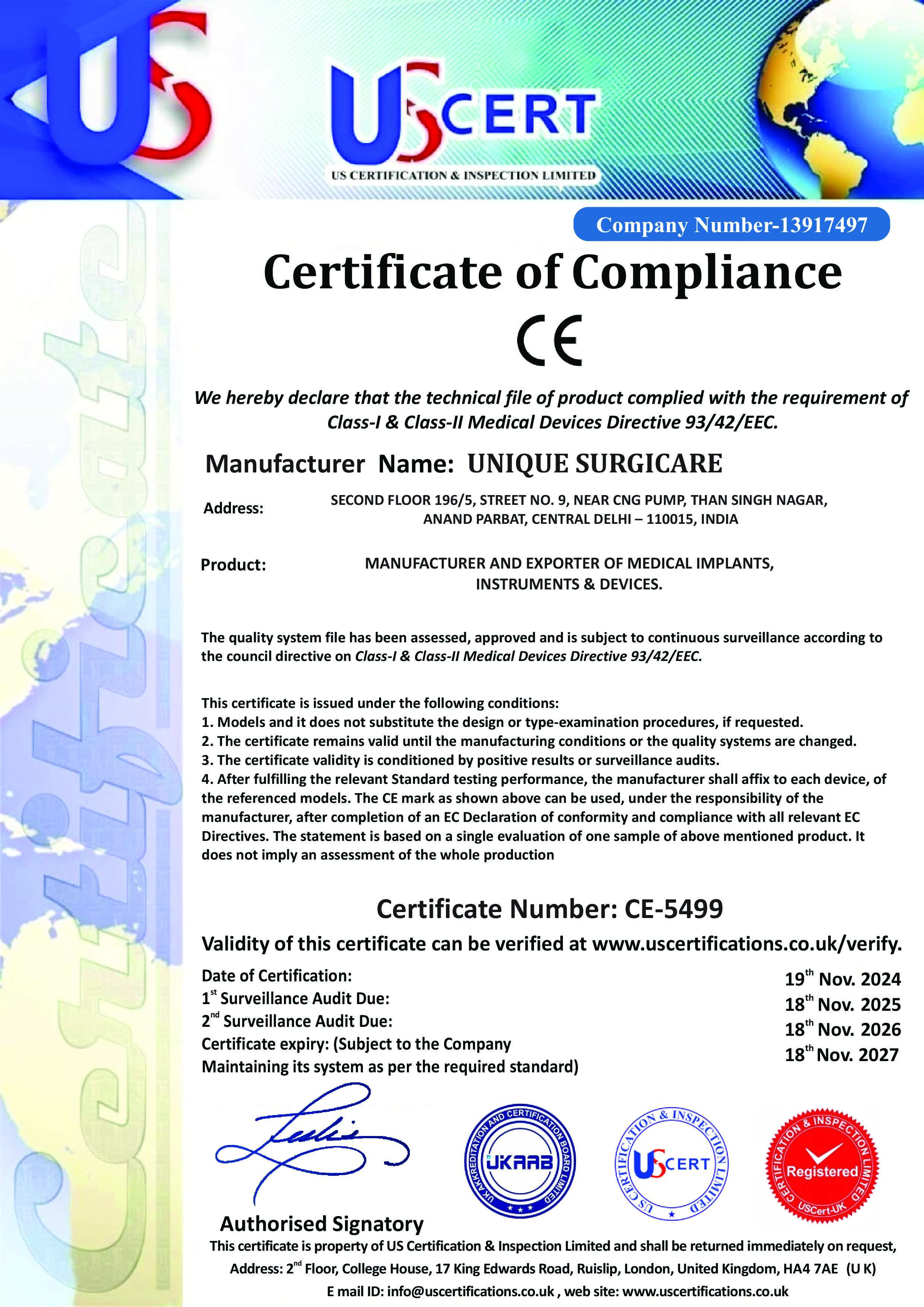 Certificate of Compliance
